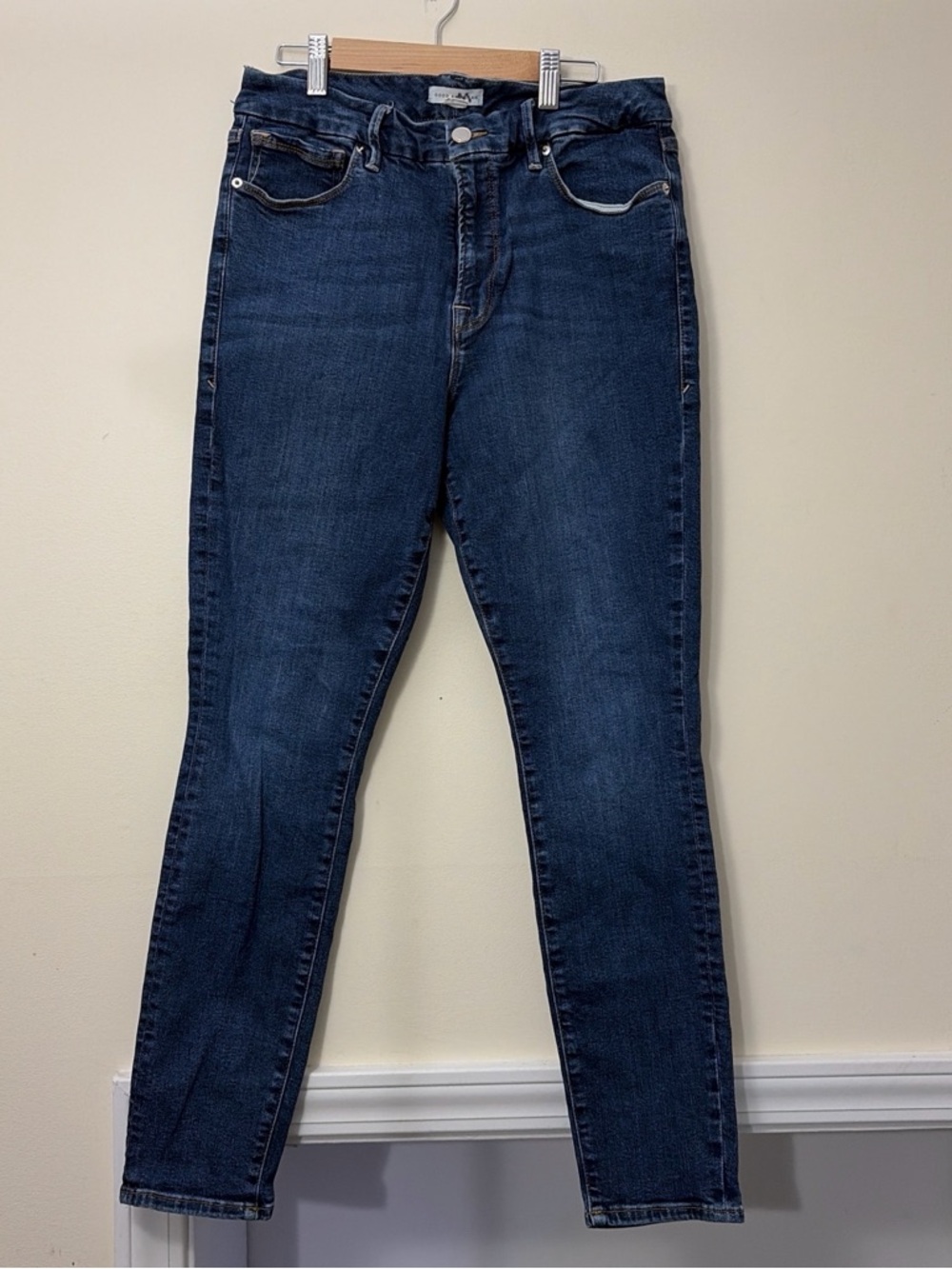 Good American Indigo High-Rise Skinny Jeans